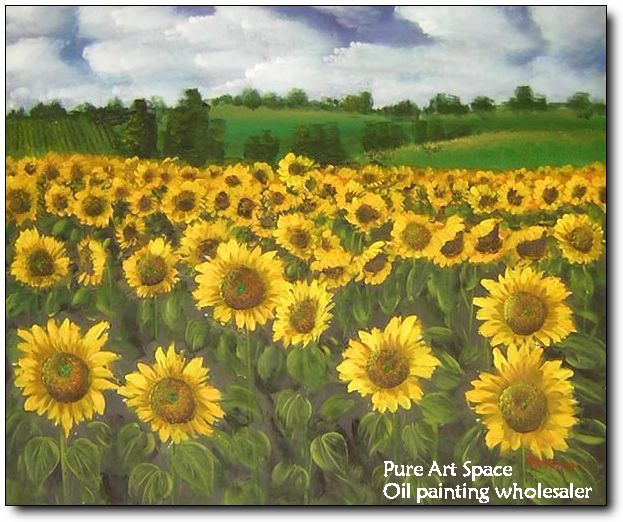 Sunflower art painting