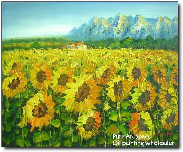 Sunflower art painting