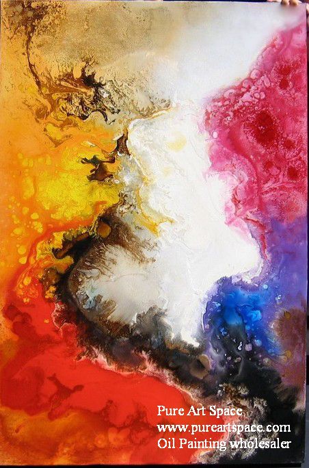 Abstract oil painting