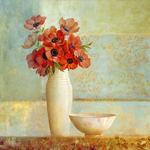 Flower decor oil painting